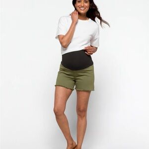 Just USA Olive High Waist Shorts